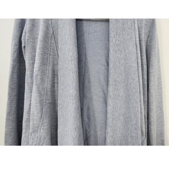 Athleta Blue Space Dyed Open Front Modal Cardigan Sweater Size XXS - Picture 4 of 8